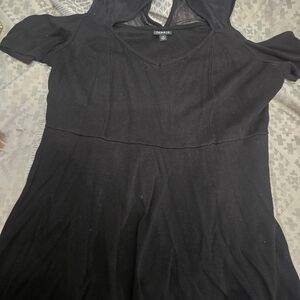 Torrid Black Cold Shoulder Top